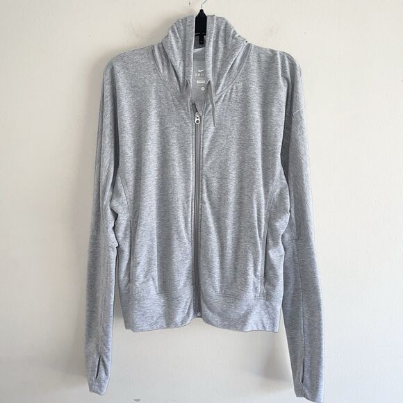 Nike Knit Track Jacket Size S Hooded Thumb Hole Pockets Full Zip Lightweigth - Picture 12 of 12